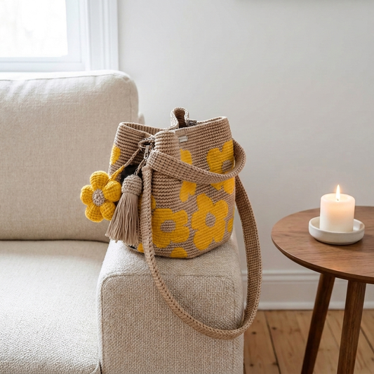 Crochet Flower Bag by June