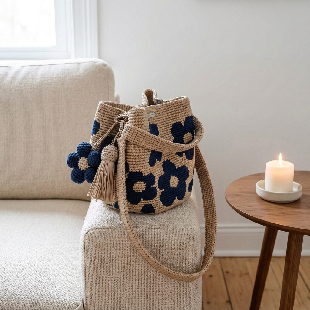 Crochet Flower Bag by June
